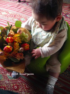 IMG_9213可愛い花束とベビー